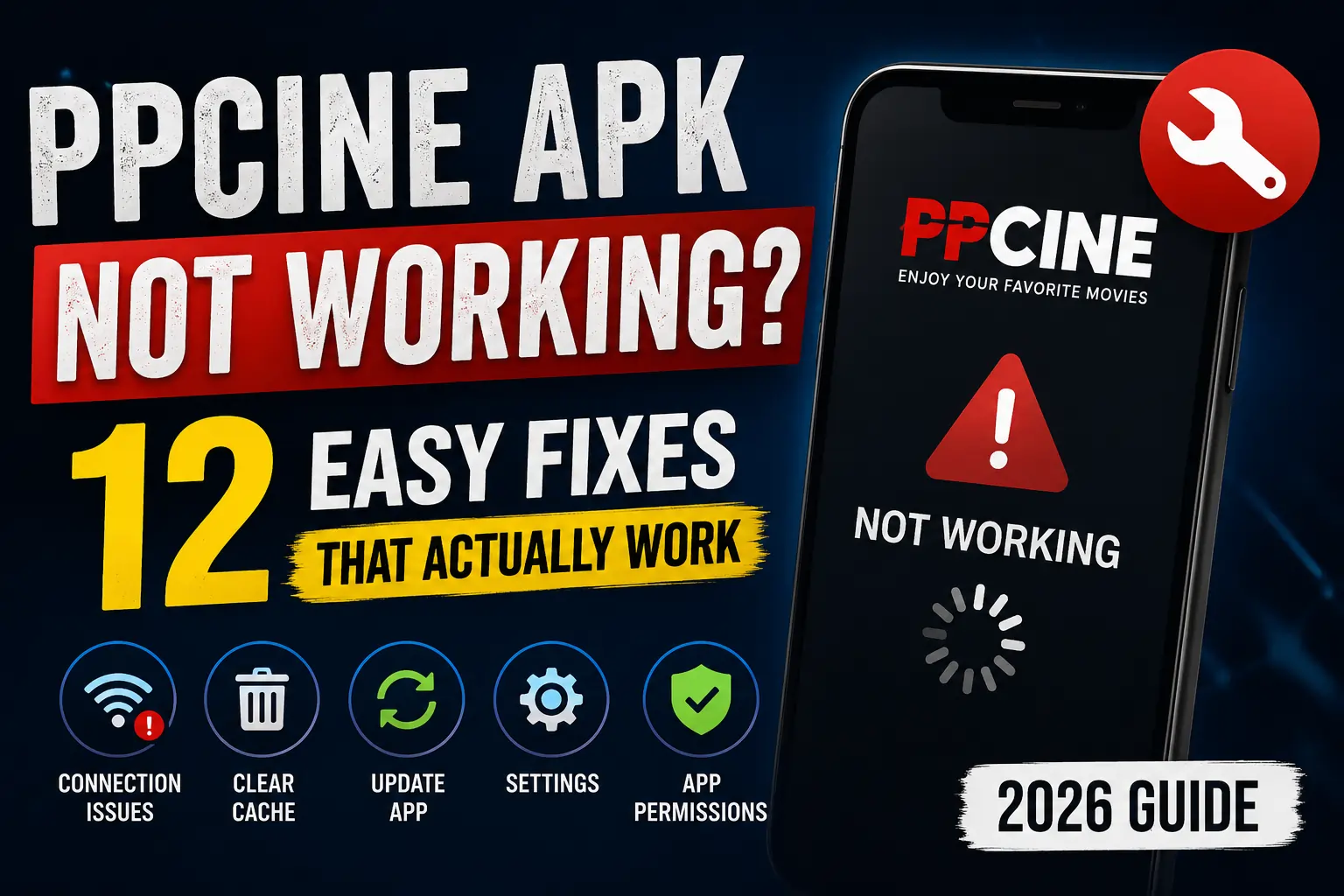 PPCine app not working fixes guide